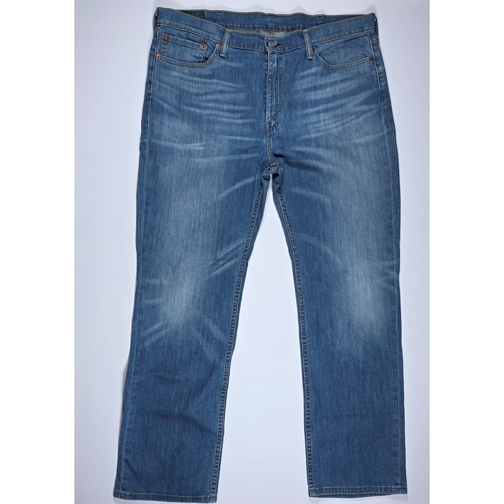 Levis 514 Straight Fit Men's Jeans W40 L32 Medium Wash‎ Blue Denim